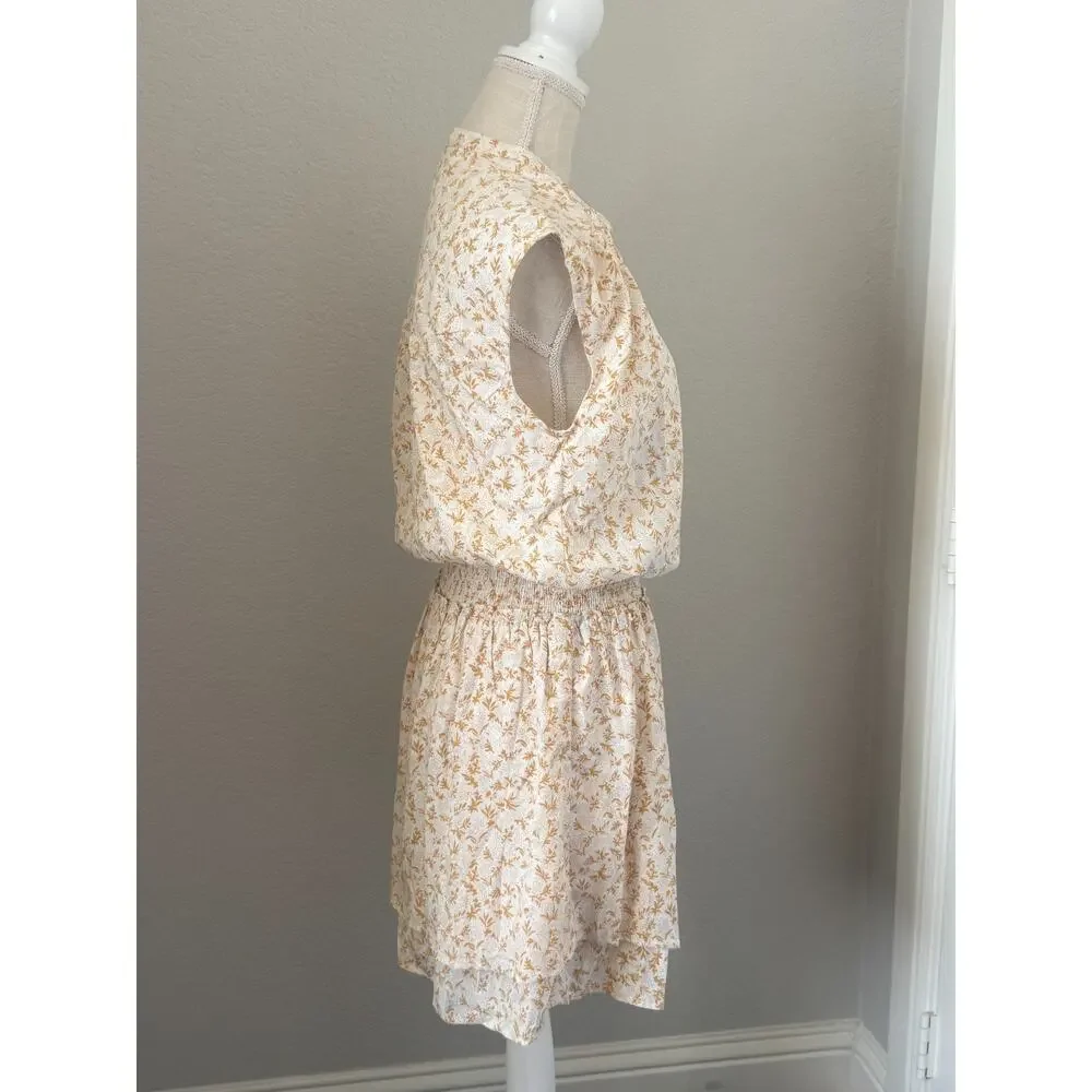 Bishop + Young Kelley Smock Dress Small Floral Cottagecore Prairie Mini NWOT